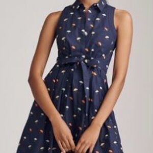Anthropologie Maeve Umbrella print shirtdress